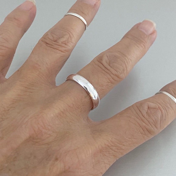 Jewelry | Top Sellersterling Silver 4mm Wedding Band Silver Rings ...
